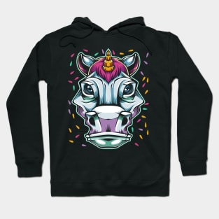 Unicorn - Horse Head Colorful Rainbow Hoodie